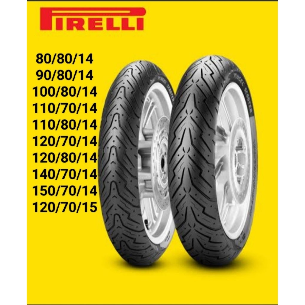 PIRELLI ANGEL SCOOTER 80/80/14 90/80/14 100/80/14 110/80/14 120/70/14 ...