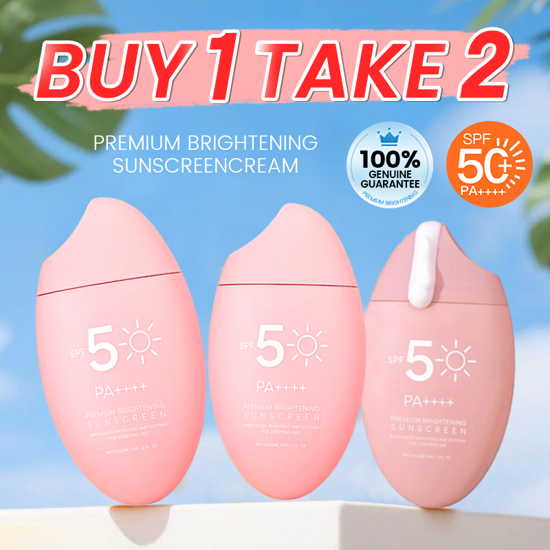 【BUY 1 TAKE 2】SPF50 Face Sunscreen 50g Sunblock Whitening Cream PA ...