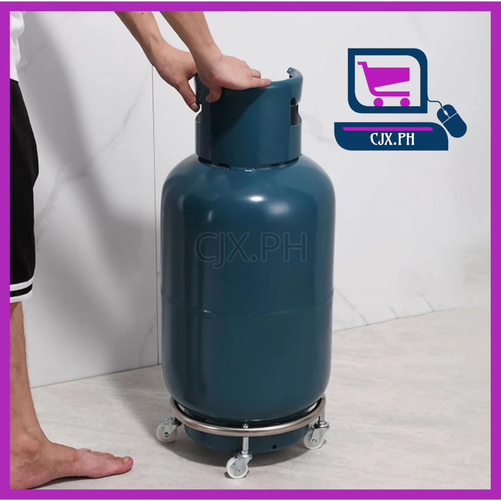 CJX.PH Cylinder Stand Gas Tank Rack With Wheels Moveable Propane Tank ...