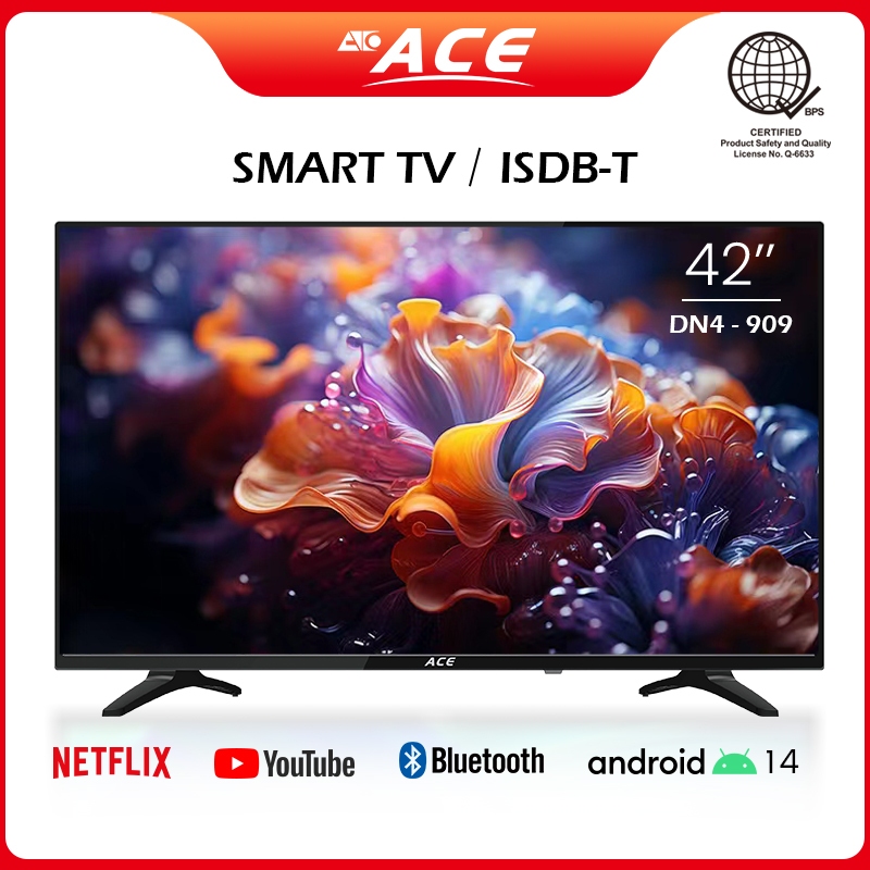 ACE 42" UHD Smart Google TV (Android 12, Netflix, Youtube, Chromecast ...