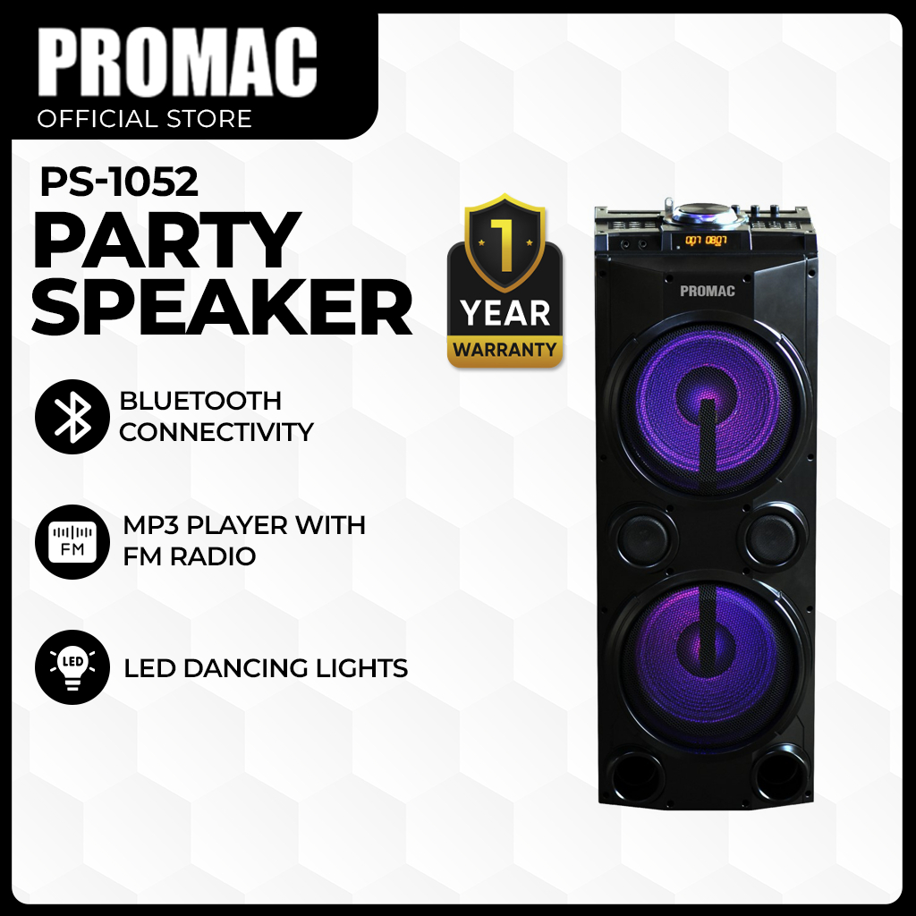 Promac Portable Party Speaker 200W (PS-1052) | Shopee Philippines