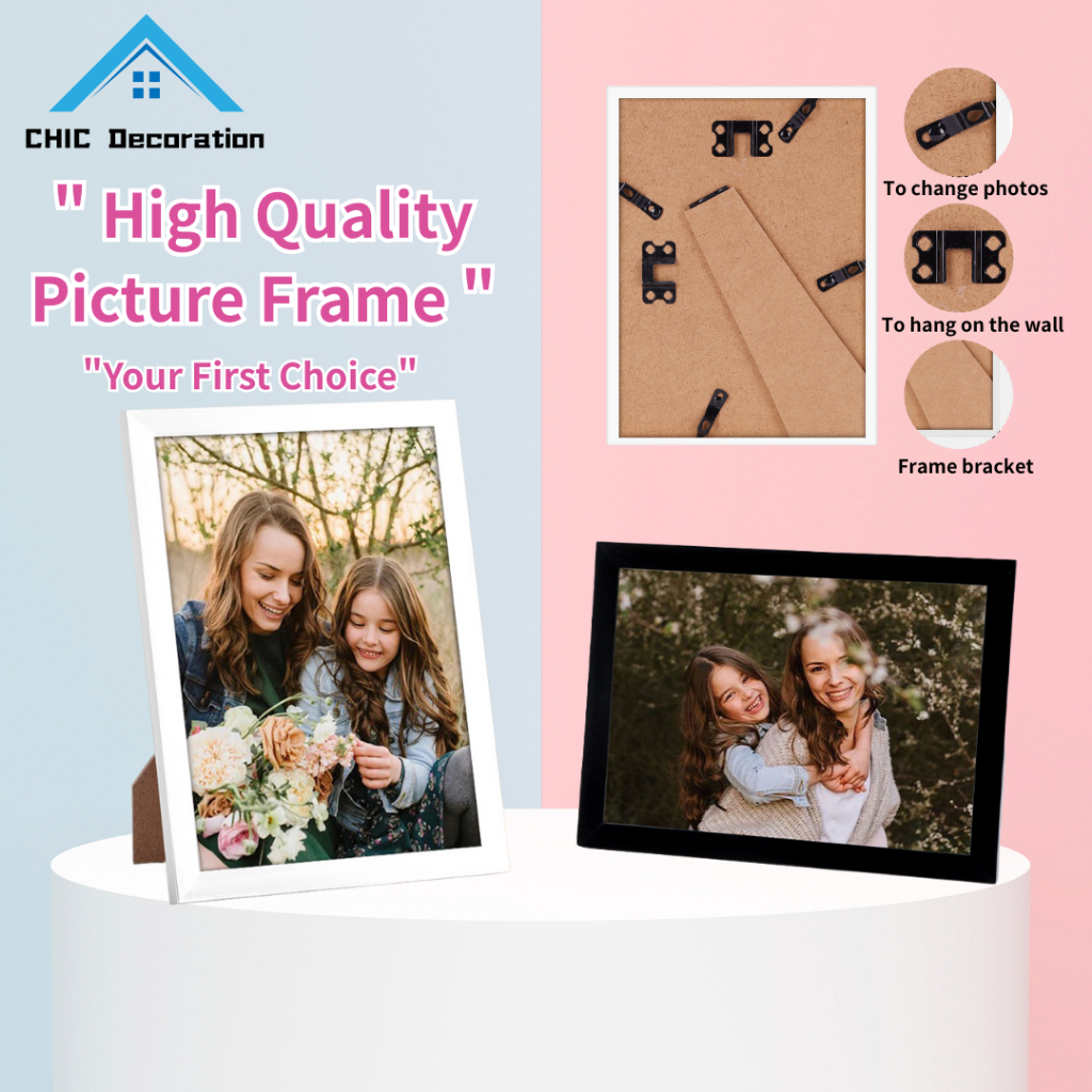 4R/5R/6R/8R/A4/A3 Picture Frame Wall Decor Photo Frame Home Decor with ...