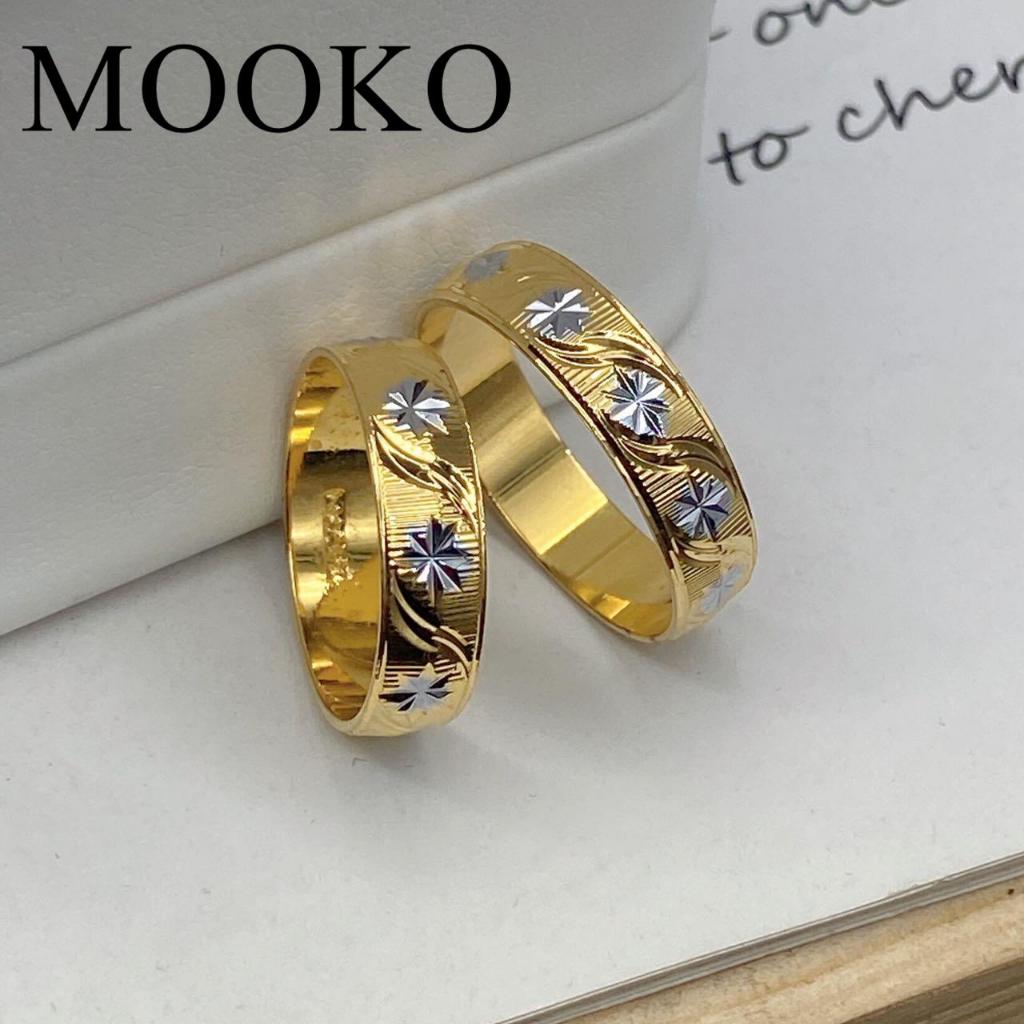 【MOOKO】 Thailand Bangkok Gold Plated Wedding Couple Ring For Unisex ...
