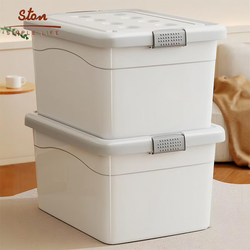 STON Storage Box Large Capacity Stackable Plastic Clothes Toys ...