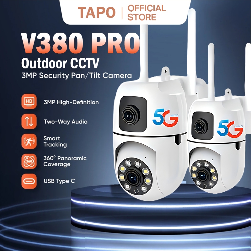 BUY 1 TAKE 1 V380 PRO 4K CCTV Camera IP Security No WIFI Needed Outdoor ...