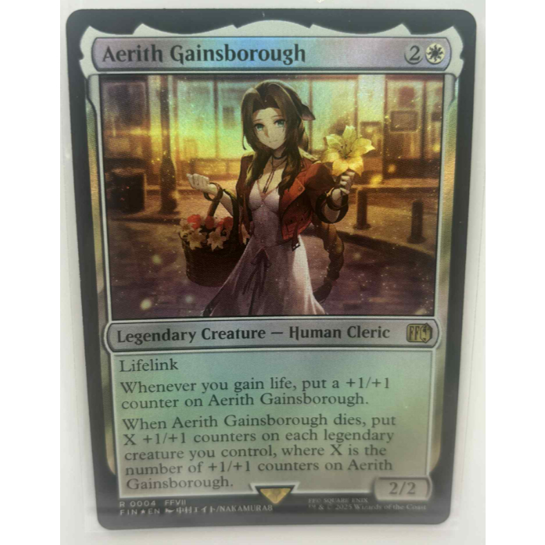 aerith gainsborough mtg card Mtg- Final Fantasy 9-Pocket Zippered Premium PRO-Binder if you gained life this turn Aerith Gainsborough | Marketplace