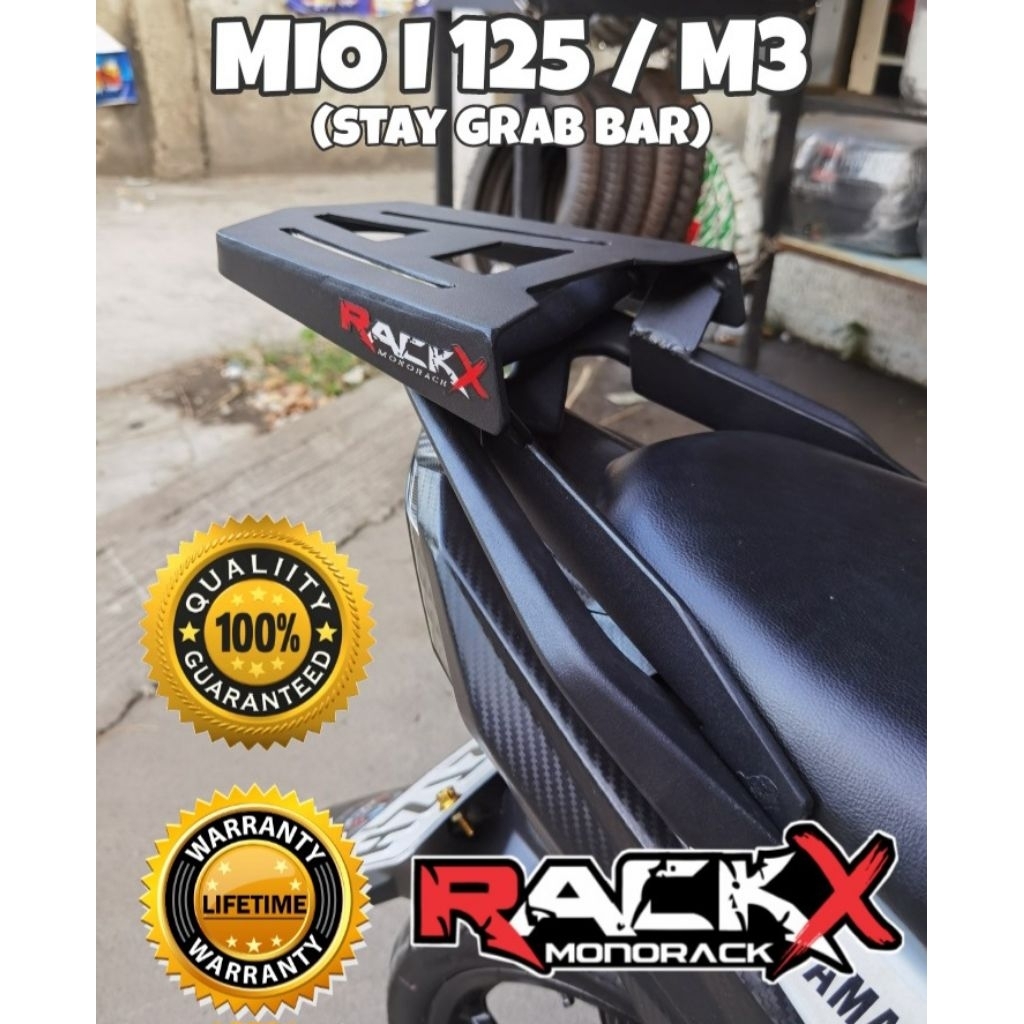 RACK X MONORACK FOR YAMAHA MIO I 125 / M3 (STAY GRAB BAR) | Shopee ...