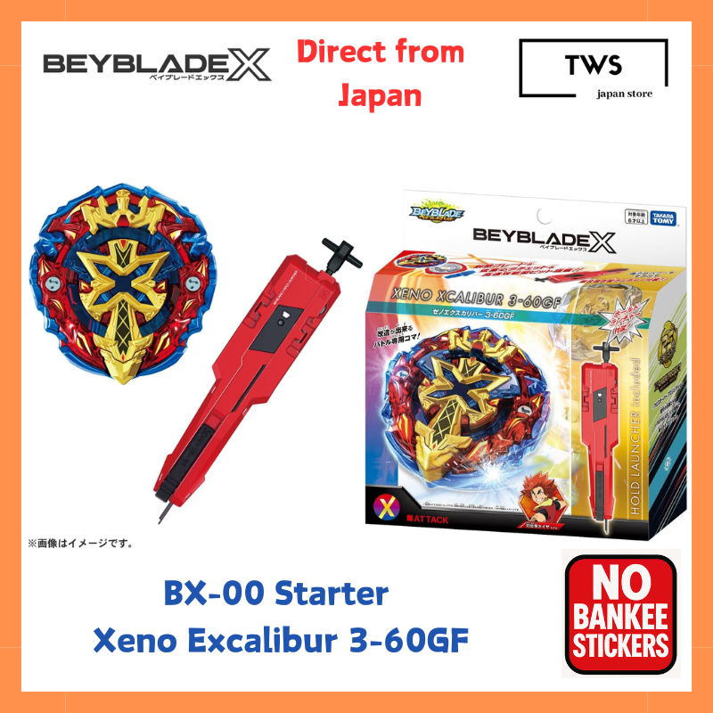 Démarreur Beyblade X BX-00 XENO XCALIBUR 3-60GF - Neuf Sous Blister (Takara Tomy, Sortie 2025)