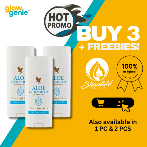 Forever Living - Forever Aloe Ever Shield Deodorant Stick 92.1g (3 PCS ...