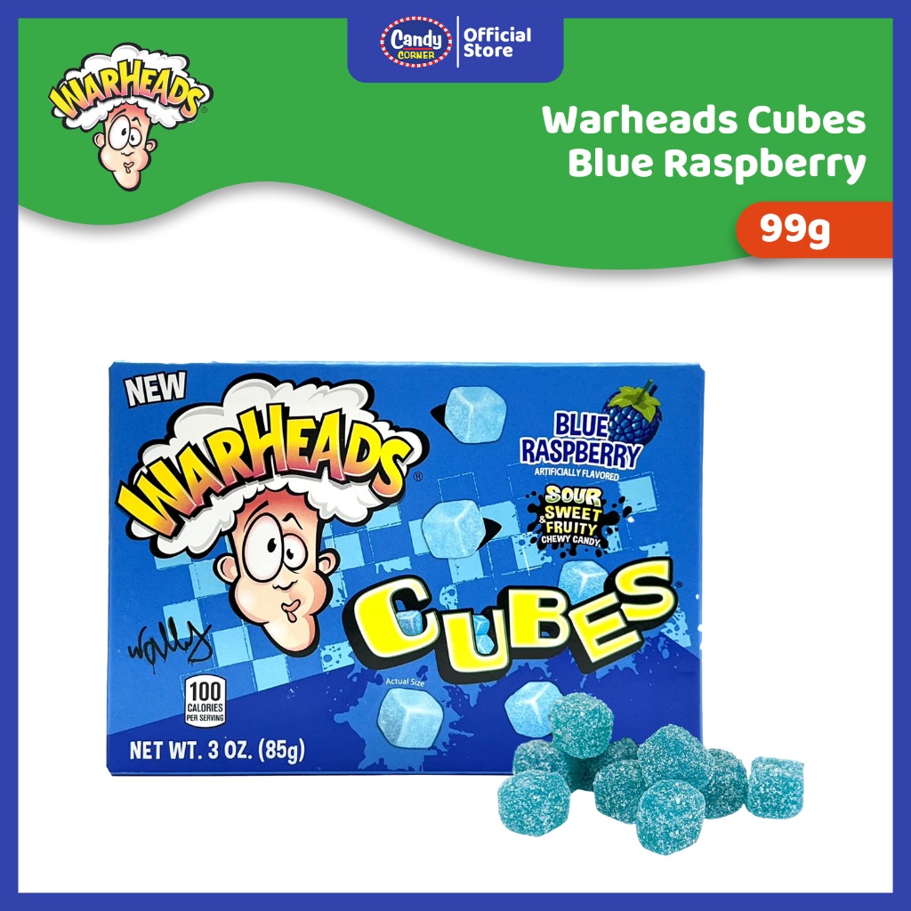 Warheads Blue Raspberry Cubes 99g | Shopee Philippines