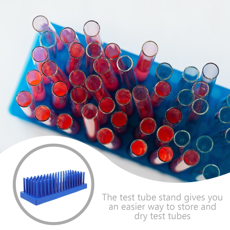 Test Tube Rack Laboratory Plastic Test Tube Drying Stand Drain Holder ...