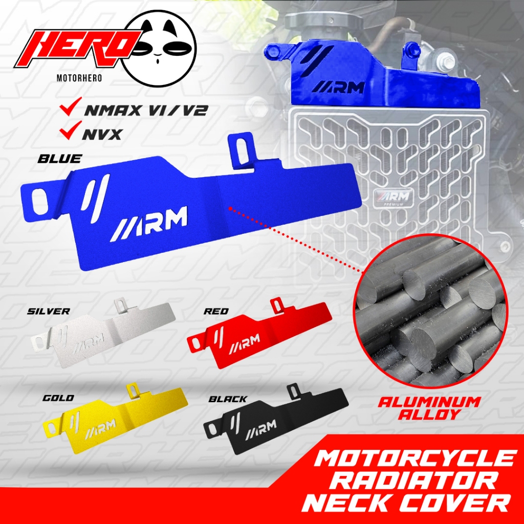 ARM Motorcycle Radiator Neck Cover for NMAX v1,v2/Aerox | Shopee ...