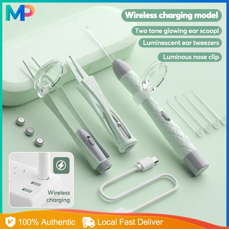 Ear Cleaner Adult LED Light Ear Cleaner Baby Earwax Cleaner with ...