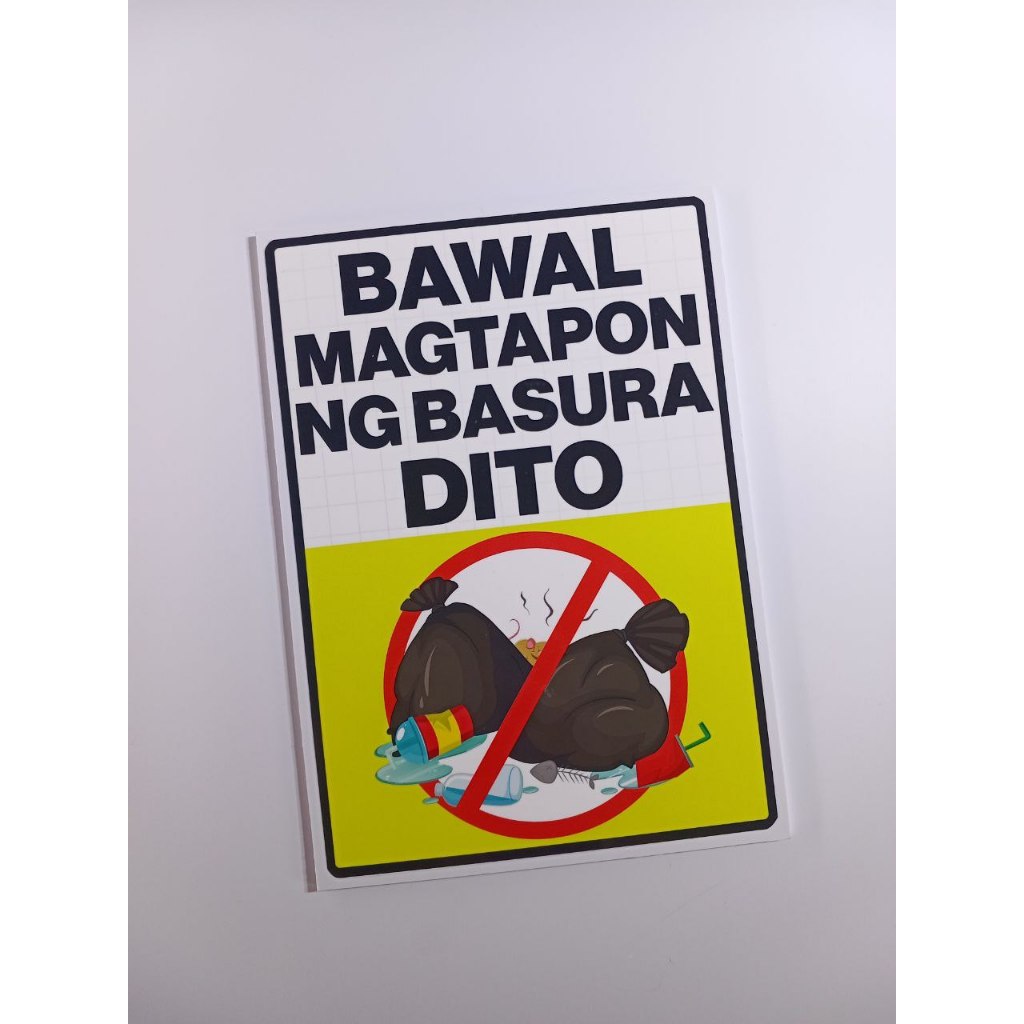 Bawal Magtapon Ng Basura Signs, Signange Waste Management Signages ...