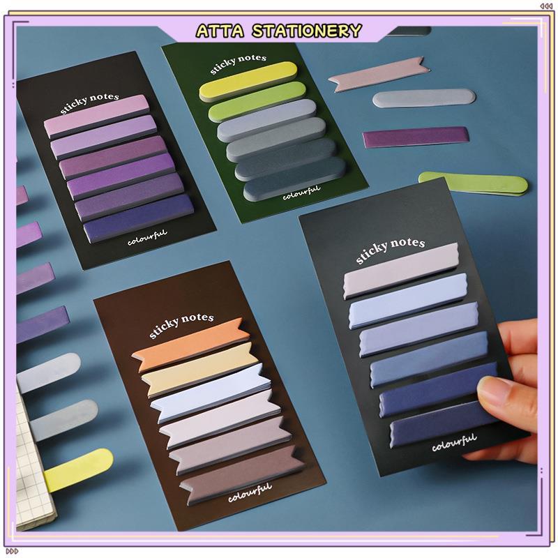 120Sheets 5.5*1cm Morandi Gradually Sticky Notes Colorful Memo Pads ...