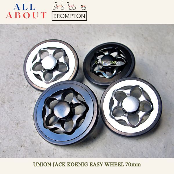 AAB UNION JACK Koenig Easy Wheels 70mm Brompton Bicycle Parts ...