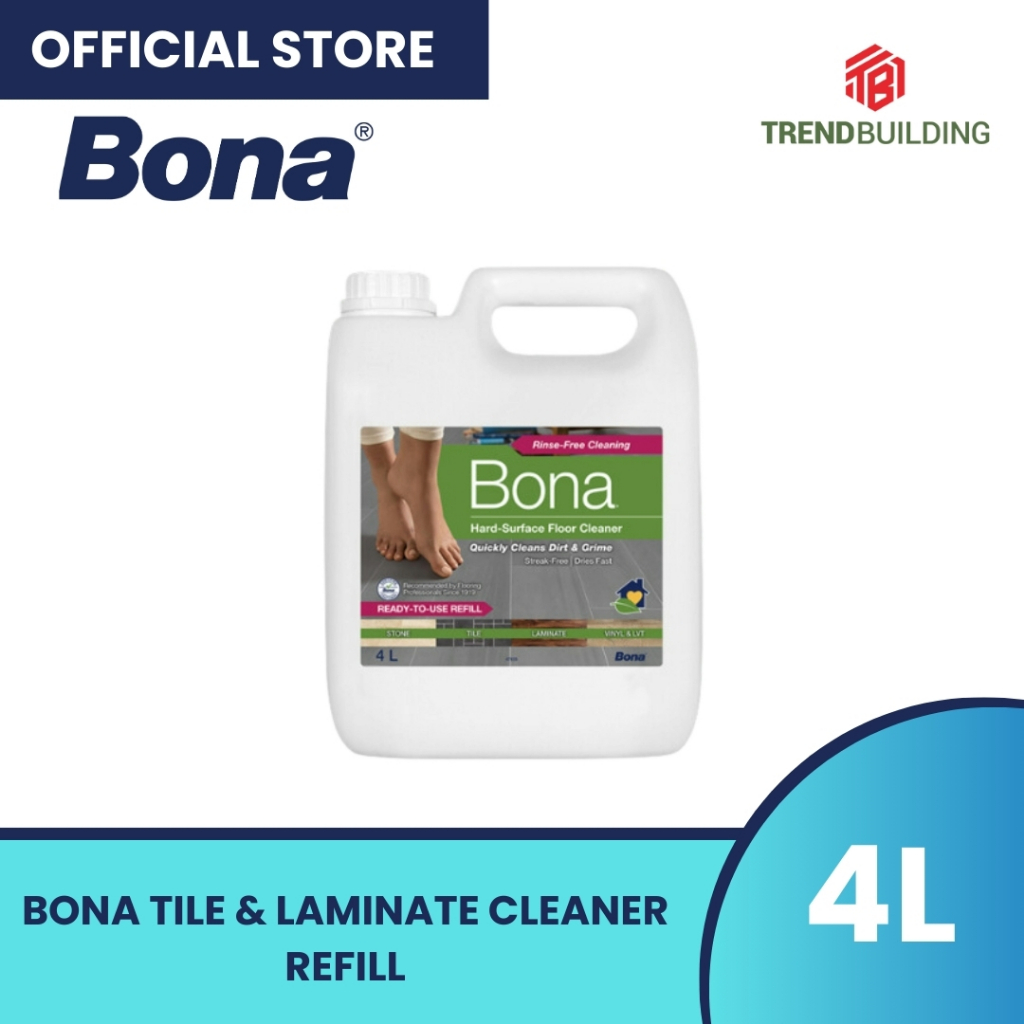 Bona Hard-Surface Floor Cleaner 4L Refill | Shopee Philippines