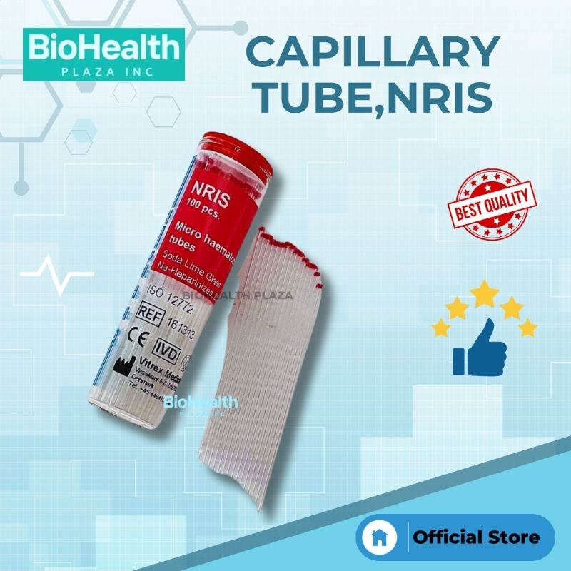Capillary Tube/Heparinized Tube (100's),Hemcap | Shopee Philippines