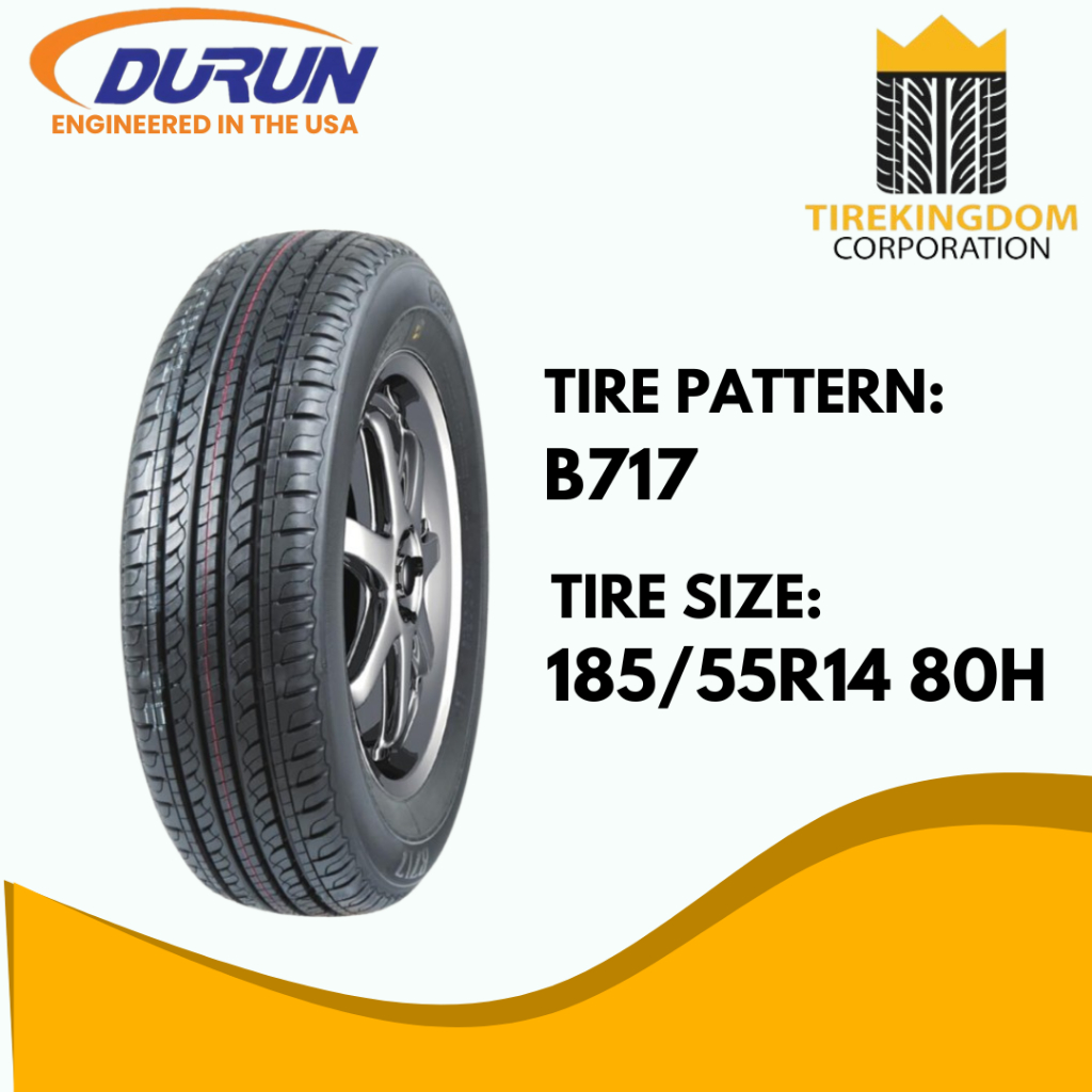 DURUN TIRES B717 ---185/55R14 80H (Tubeless) Passenger Car Radial ...