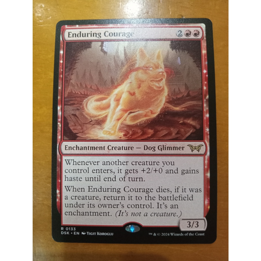 MTG Enduring Courage Rare DSK Duskmourn: House of Horror Magic the ...