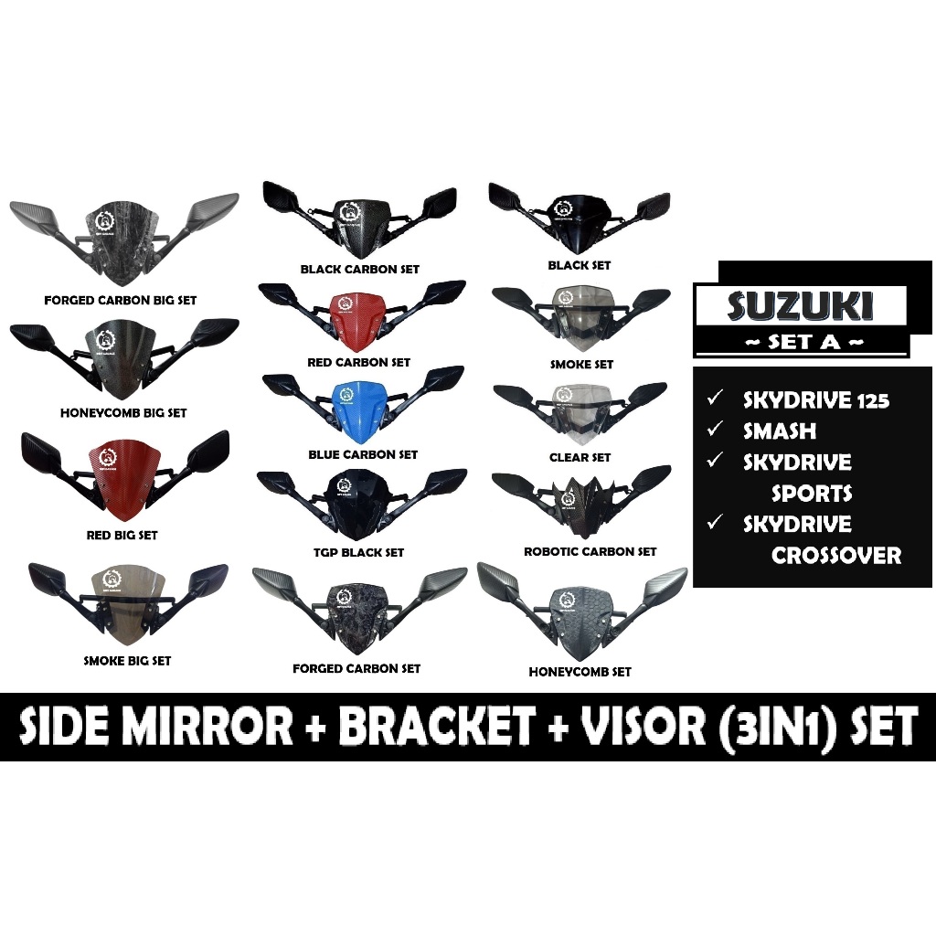 suzuki-set-a-bracket-side-mirror-visor-3in1-shopee-philippines
