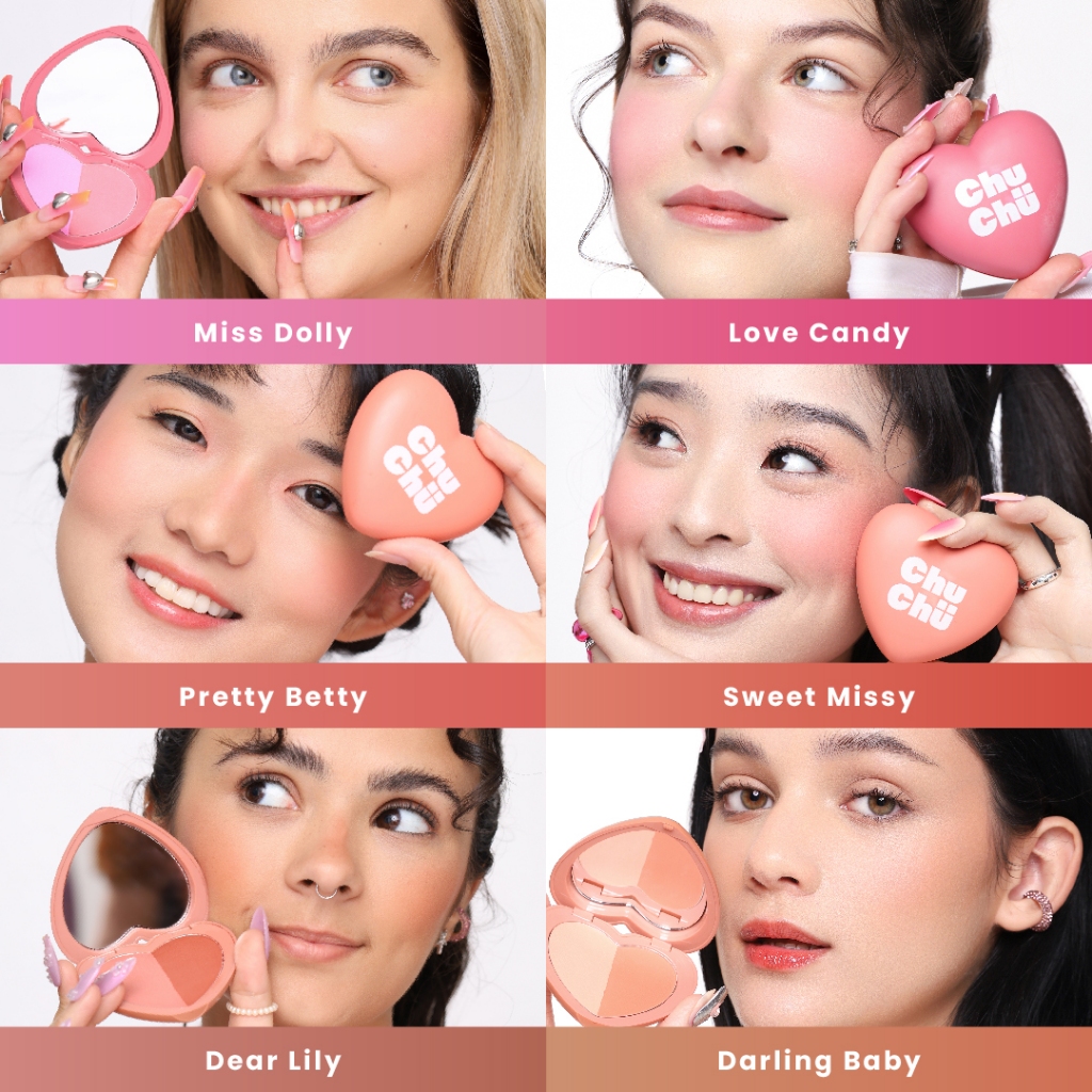 Chu Chu Beauty Heart Blush Duo | Shopee Philippines