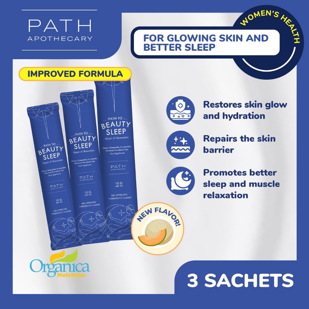 Path To Beauty Sleep Powder Drink With Collagen & Melatonin (3 Sachets