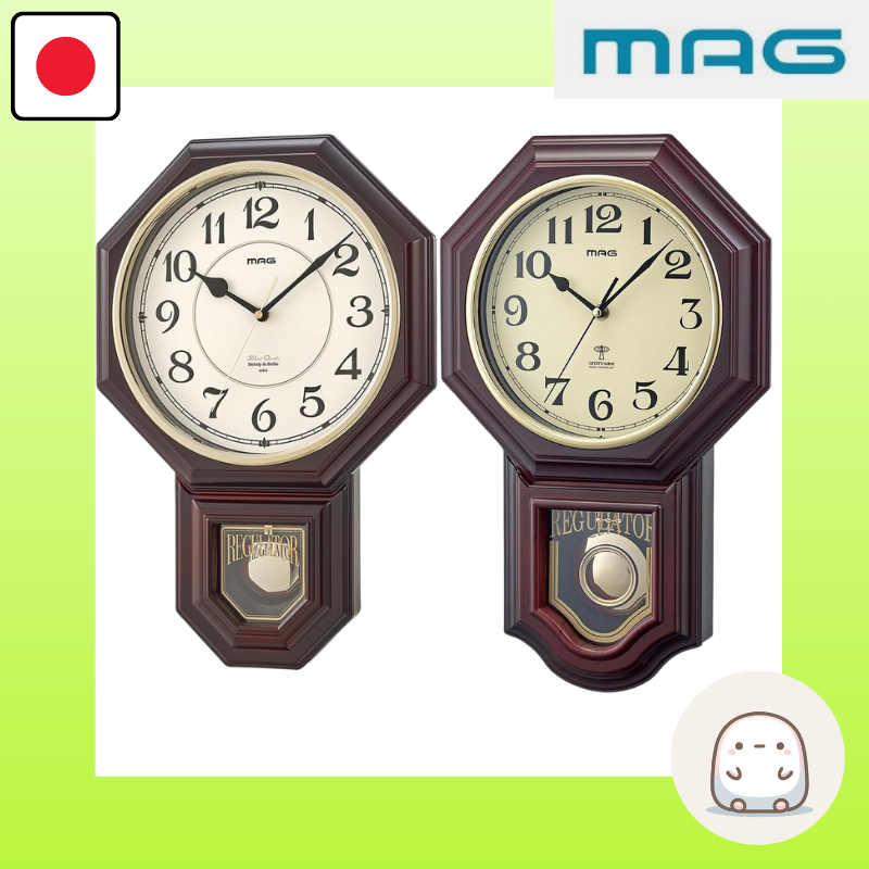 MAG (Mag) Wall Clock Pendulum Analog Western-style Mansion Silent ...