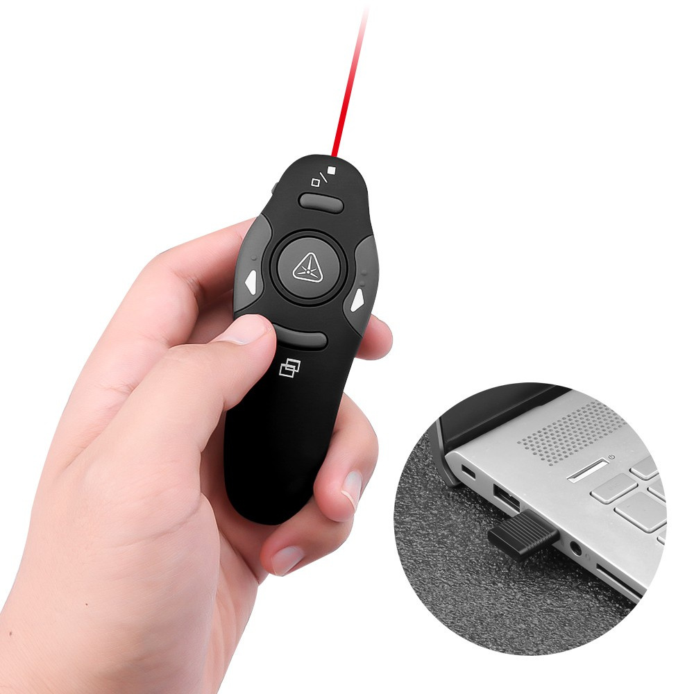 100% Original Meet 2.4GHz Wireless Presenter Remote Presentation USB ...