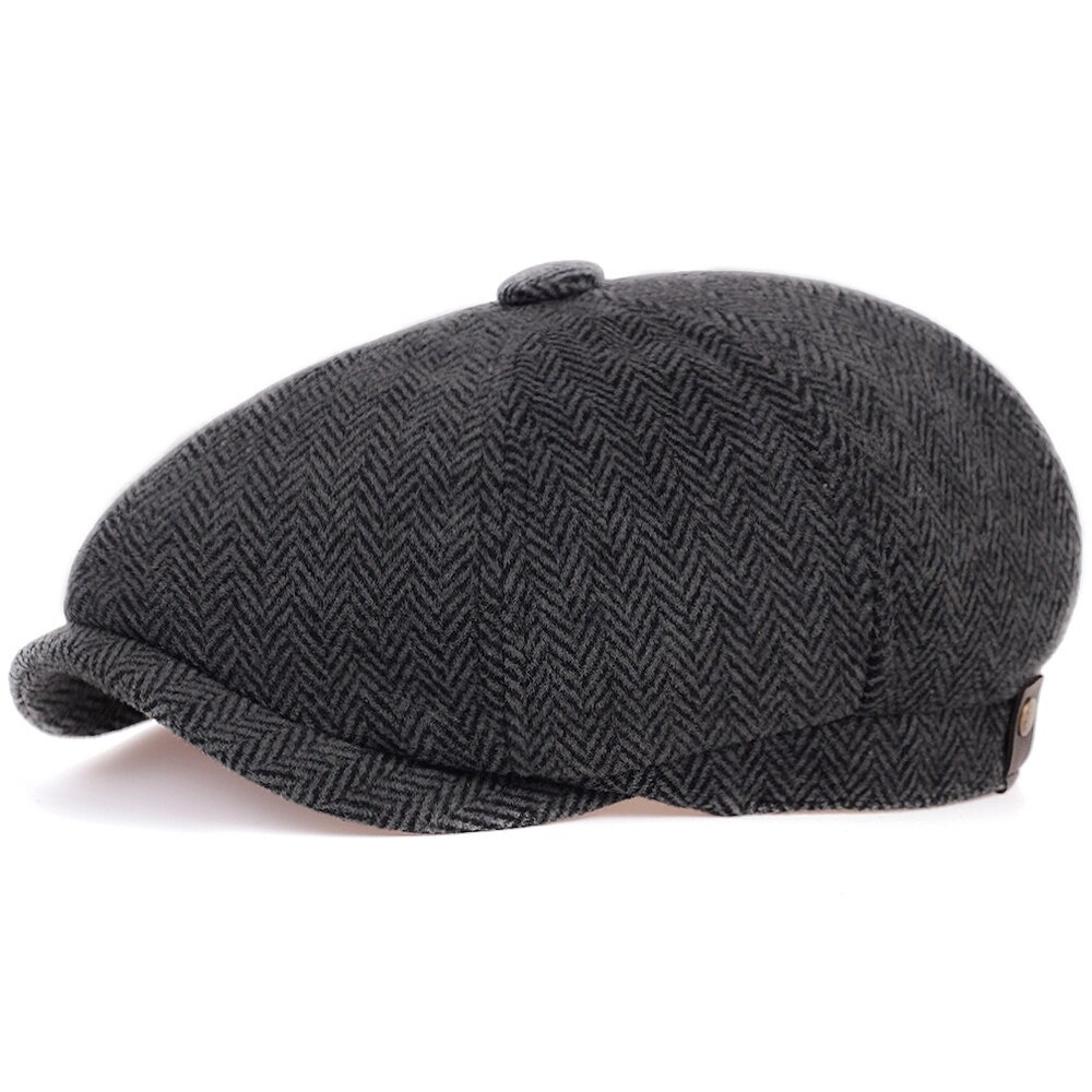 Retro Octagonal Hats British Painters Hats Berets Artistic Flat Caps ...