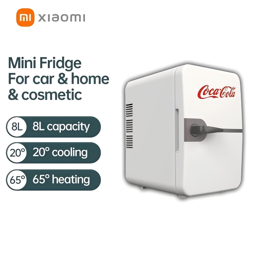 Xiaomi CocaCola 8L Refrigerator Suitable for home and car dualuse