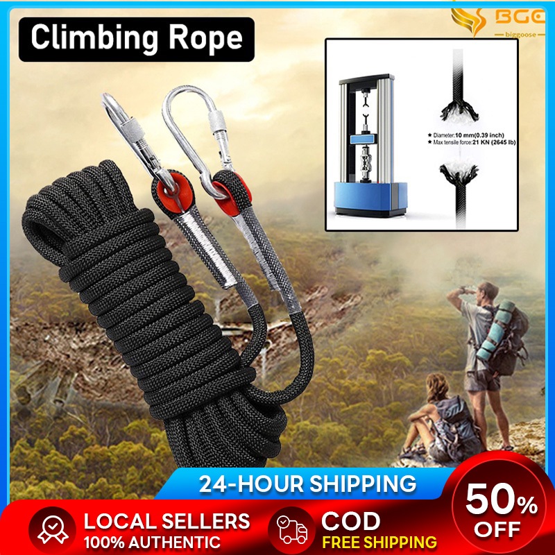 Static Utility Rope Safety Rope Climbing Rappelling Rescue Escape 10 ...