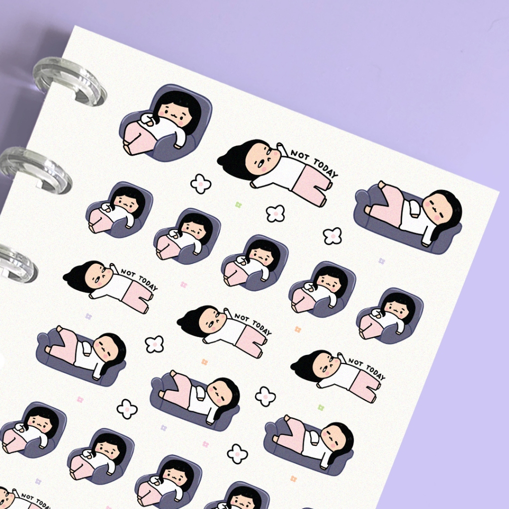Not Today Stickers for Planners/ Journals/ Bujo/ DIY Scrapbooking ...