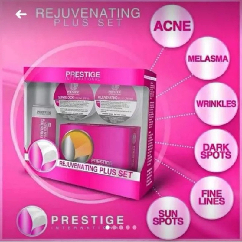 Prestige International Whitening Poreless Rejuvenating Set New Pack ...