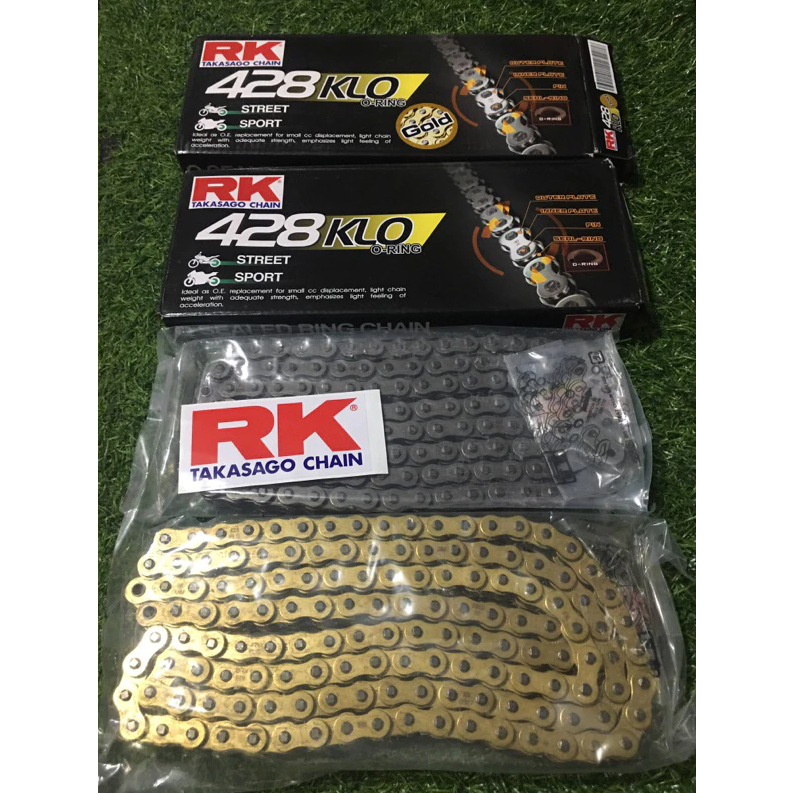 RK TAKASAGO Racing Chain ORING TYPE 428 KLO-130 or 140 Links (w/ Chain ...