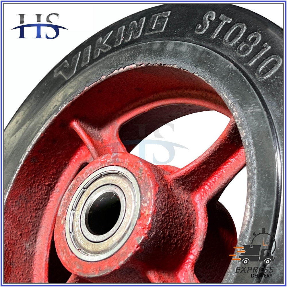 VIKING SOLID RUBBER WHEEL for Handtruck/Pushcart (kartilya) 6/8/10/12 ...
