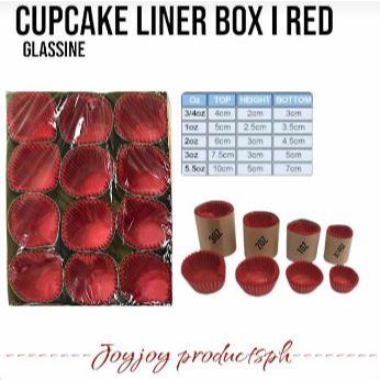 Cupcake Liner Box l 3/4oz 1oz 2oz 3oz l Glassine l Baking l Macaroons l  Puto l Graham Balls