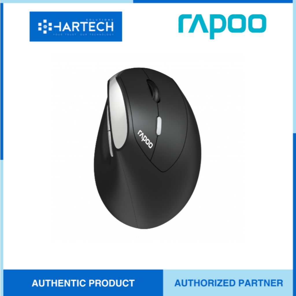 Rapoo EV250 Silent Wireless Optical Ergonomic Vertical Mouse with ...