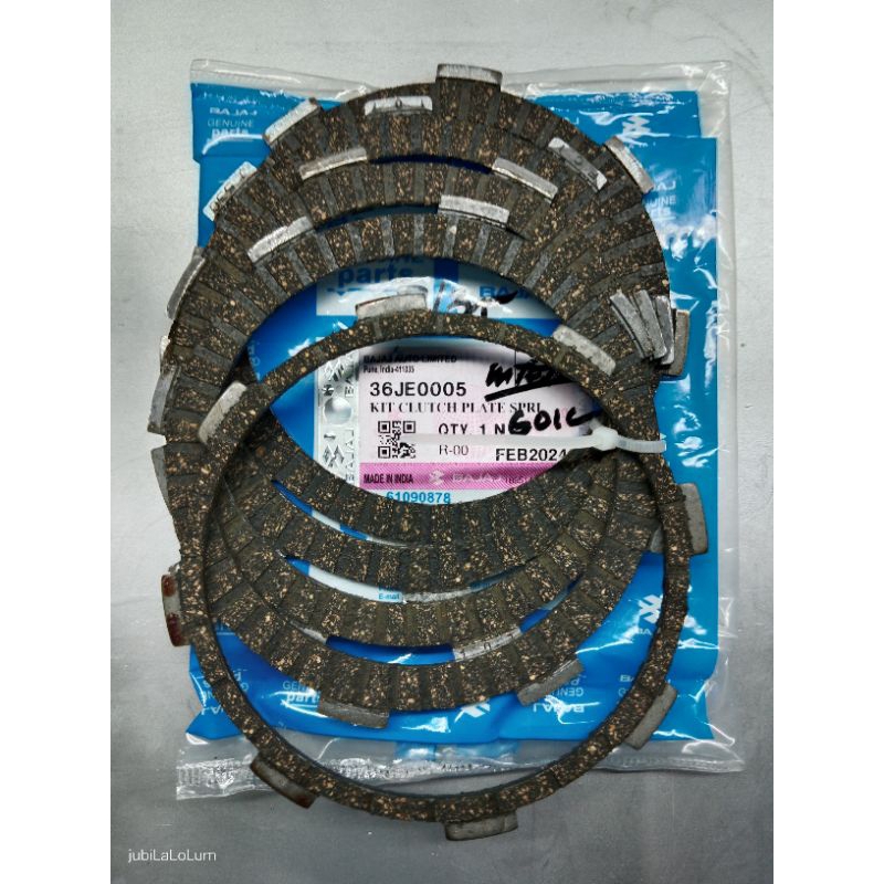 Kawasaki Bajaj Rouser 135 Clutch Lining 4+1pcs (Genuine) | Shopee ...