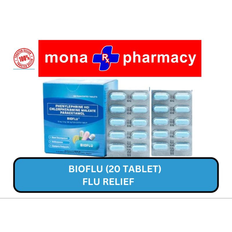Bioflu 20 tablets - Relief of flu | Shopee Philippines