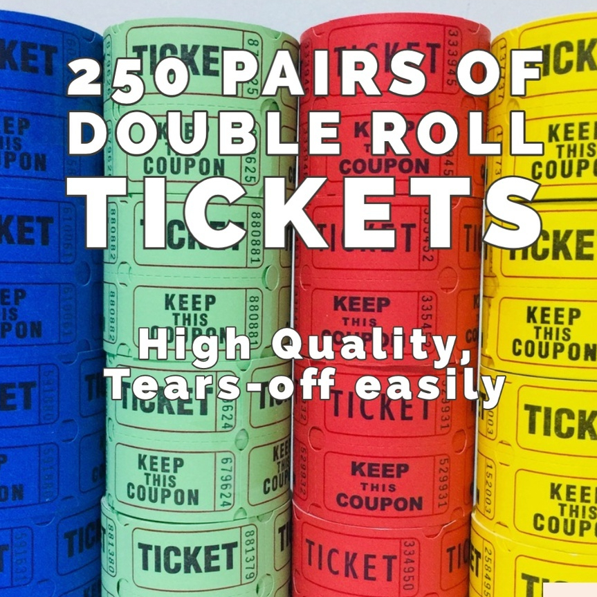 Raffle Ticket, Double Roll Ticket, Admit Ticket, Ticket Roll, Local ...