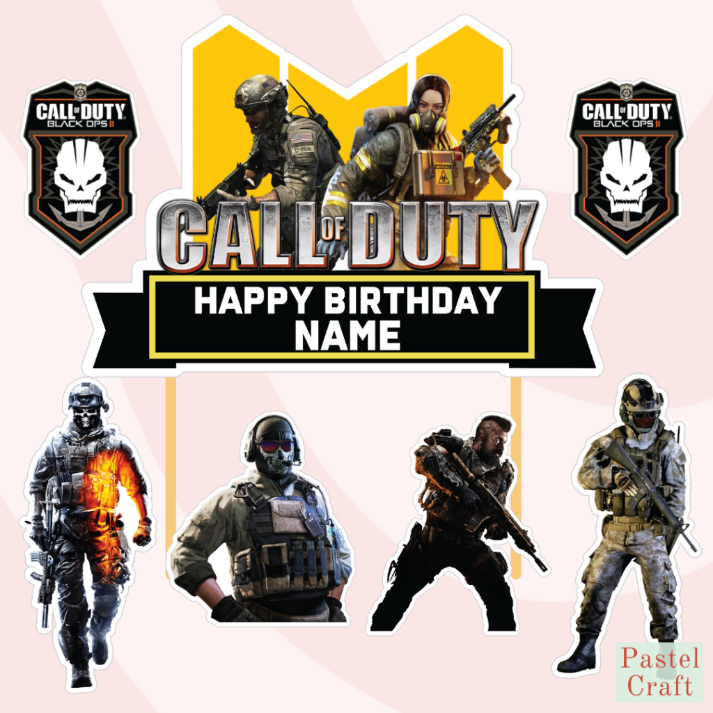 Call of Duty Customized Cake Topper for Birthday Party / Events ...