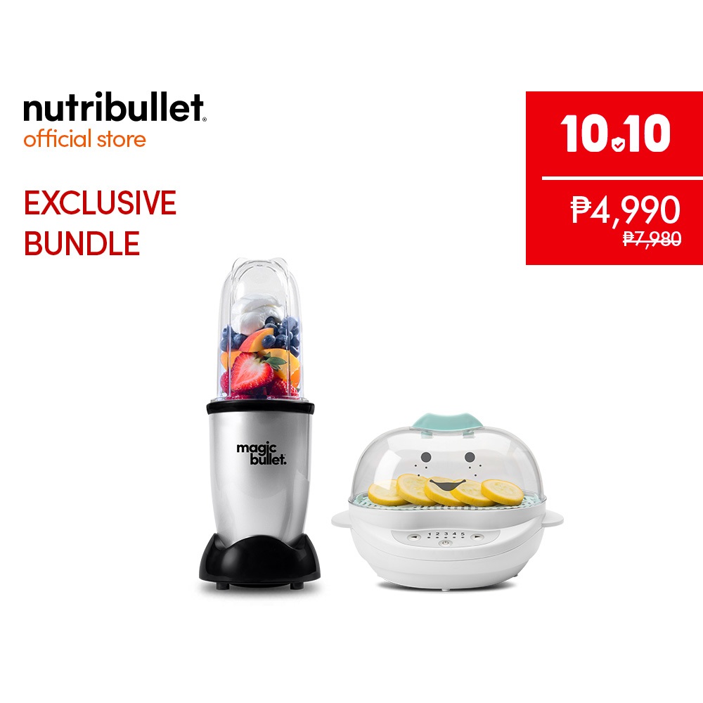 magic bullet Blender OG and nutribullet Turbo Steamer Bundle Promo