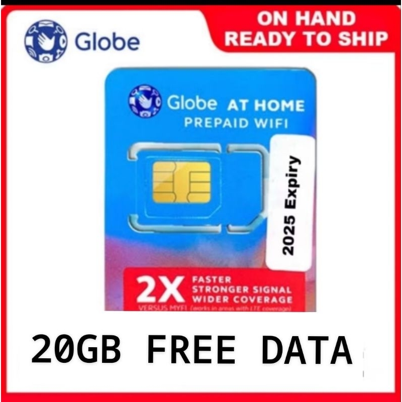 Globe at home/Business prepaid sim (for modem only) Shopee