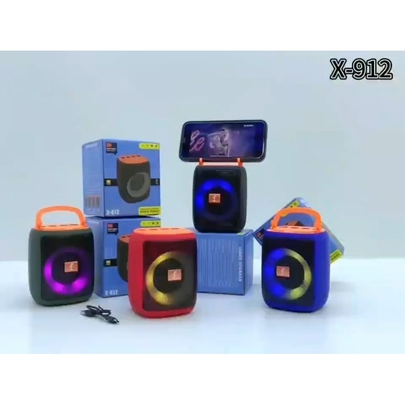 TWS X-912 Portable Loud Wireless Speaker Bass Audio USB TF card Disco ...