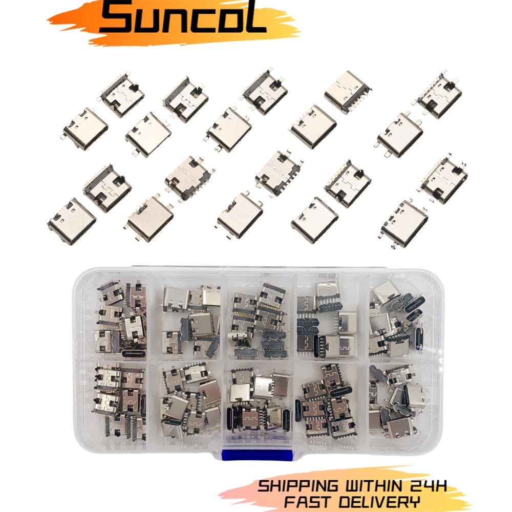 50-100Pcs Type C Charging Pin USB Charging Dock Connectors 6Pin 16Pin ...