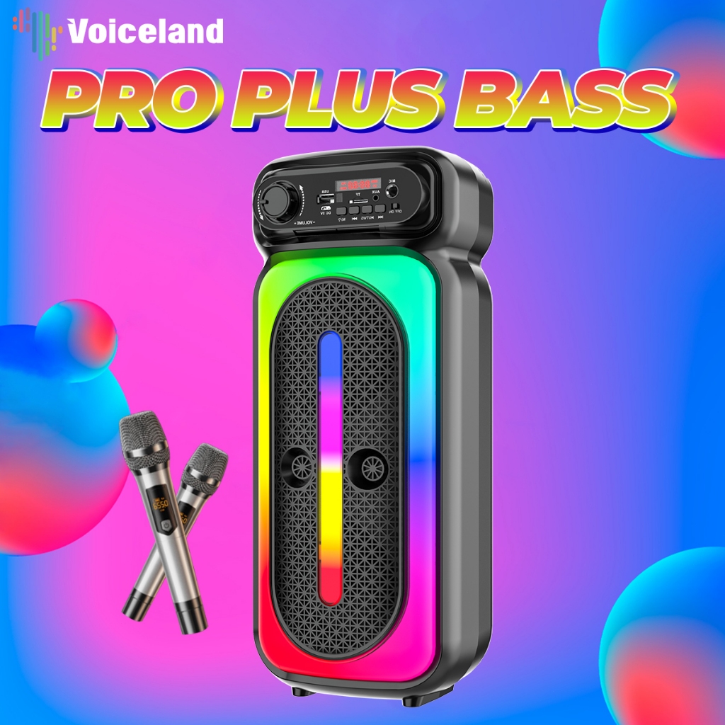 【PRO PLUS BASS】Bluetooth speaker with microphone Big Size Original