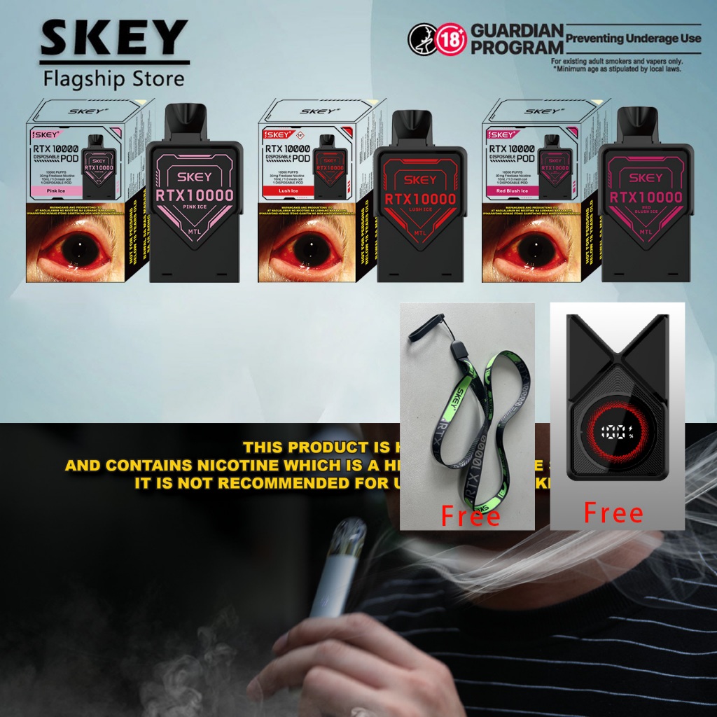 Stock SKEY RTX 10000 10K Puffs Device Reliability Pods | Shopee Philippines