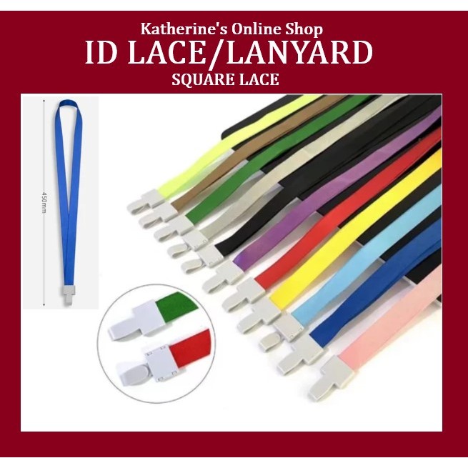(1PIECE )1.5cm SQUARE LACE Silky ID Lace Glossy with Plastic Hook ...