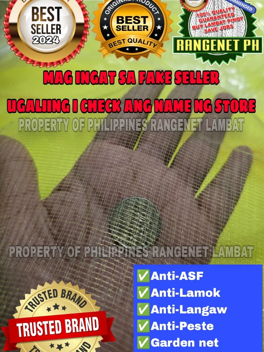 MOSQUITO NET 5FT X 90 METERS ANTI ASF,ANTI INSECT, LANGAW, LAMOK, PLANT ...